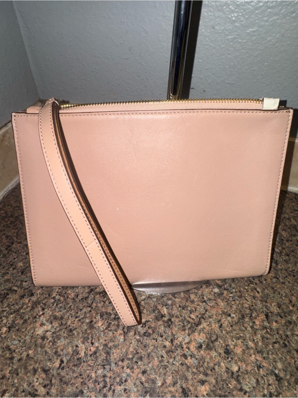 Stella McCartney blush Pink Perforated Logo Wristlet EUC - Picture 5 of 7